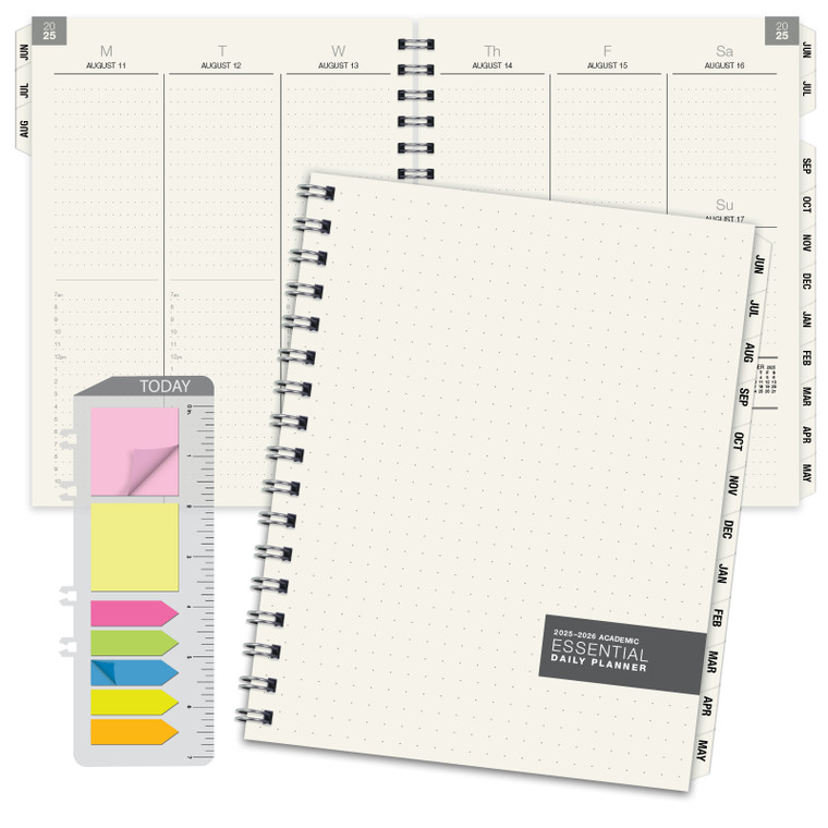 Essential Monthly & Weekly Planner 8.5" x 11" AY 2025-2026