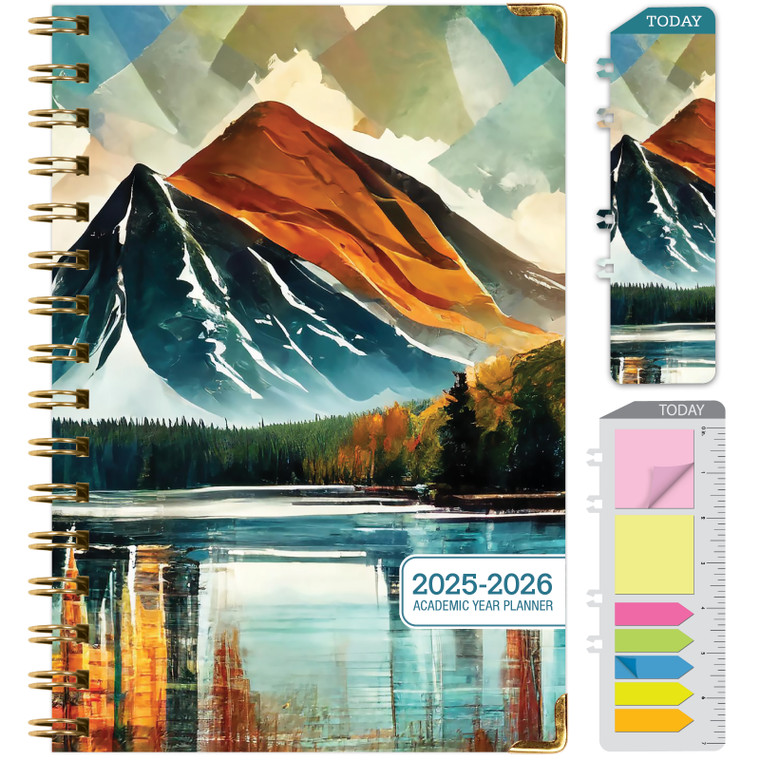 Hardcover AY 2025-2026 Fashion Planner - 5.5"x8" (Lake View)