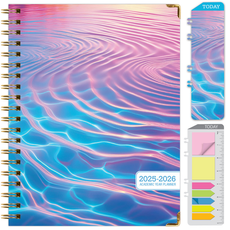 Hardcover AY 2025-2026 Fashion Planner - 8.5"x11" (Summer Bliss)