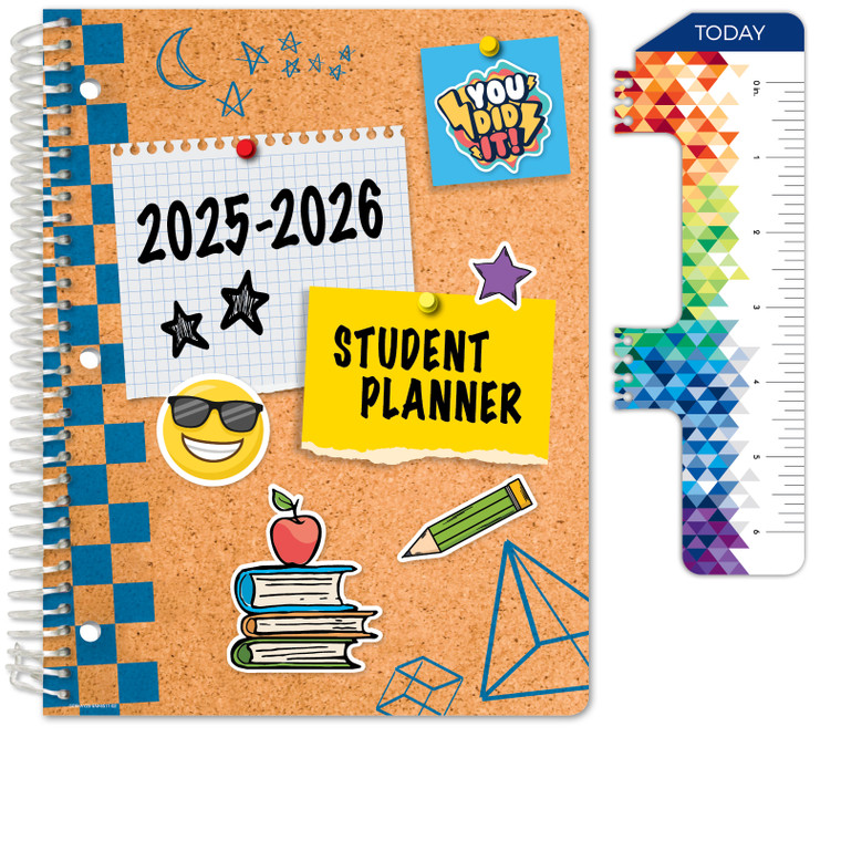 Elementary Student Planner AY 2025-2026 - Matrix Style - 8.5"x11" (Corkboard)