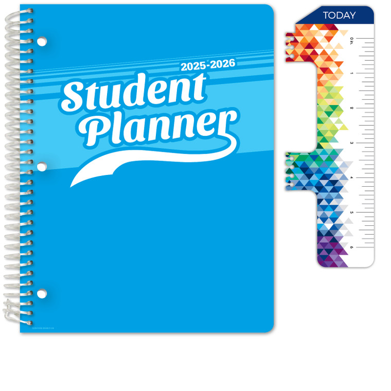 Secondary Student Planner AY 2025-2026 - Block Style - 8.5"x11" (Swoosh)