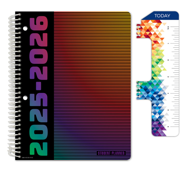 Secondary Student Planner AY 2025-2026 - Matrix Style - 7"x9" (Spectrum)