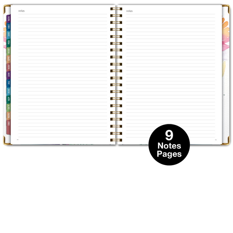 Global Printed Products Hardcover CY 2026 Fashion Planner - 7"x9" (Rainbow Floral) Global Printed Products Hardcover CY 2026 Fashion Planner - 7"x9" (Rainbow Floral)