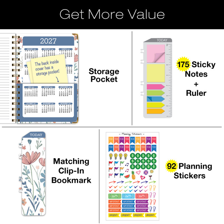 Global Printed Products Hardcover CY 2026 Fashion Planner - 5.5"x8" (Colorful Botanicals) Global Printed Products Hardcover CY 2026 Fashion Planner - 5.5"x8" (Colorful Botanicals)