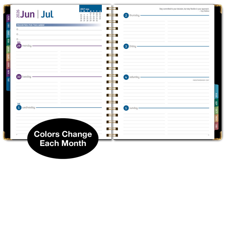 Global Printed Products Hardcover CY 2026 Fashion Planner - 8.5"x11" (Black Gold Numbers) Global Printed Products Hardcover CY 2026 Fashion Planner - 8.5"x11" (Black Gold Numbers)