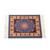 Set of 4 Carpet Design Drink Coasters  of Blue and Red for Dining