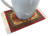 Set of 4 Table Drink Coasters with Oriental Rug Designs 6" x 4"