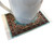 4 Beautiful Floral Drink Coasters with Turkish Carpet Designs Absorbent and Square