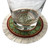 Inusitus Set of 4 Carpet Drink Coasters with Round Oriental Design 6" Diameter