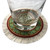 Collection of 4 Round Carpet Drink Coasters for Tables and Bars with Authentic Rug Designs