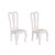 Set of 2 Wooden Dollhouse Dining Chairs - Dolls House Furniture - 1/12 Scale (Various Colors)