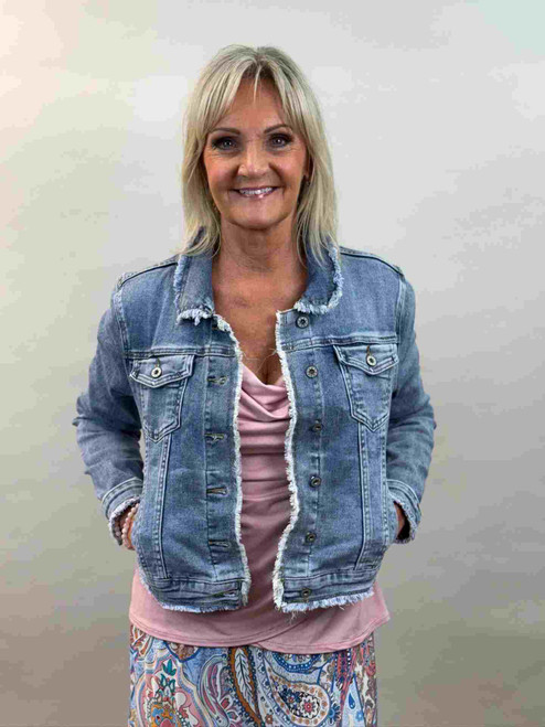 Jeansjacka Sabina, Jeansblå - Mix By Heart
