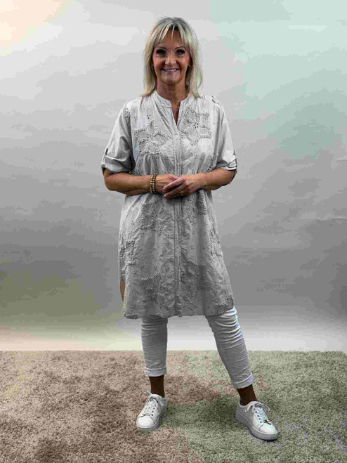 Skjorta / Långskjorta Denise, Beige - Mix By Heart