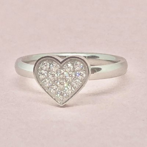 Ring - Valentin crystal silverfärg 20mm (Tilva)