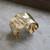 Armband - Skulpterat manshettarmband pläterat med äkta guld (A&C Oslo)