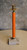 Ljusstake med cementfot, orange (höjd 32  cm)
