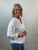 Blus / Topp, Brodyrblus i bomull, vit  - Mix By Heart