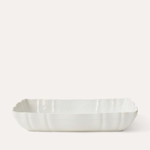 Large gratin dish, white / Gratängform, stor, Vit - 35,5x23,5 cm (Sthål)