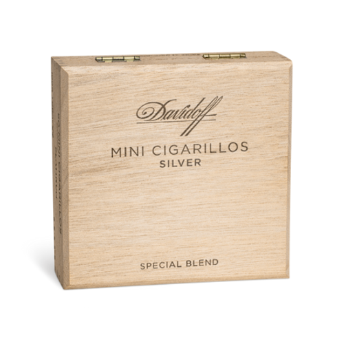 The Davidoff 'Cigarillos' range - Davidoff Mini Cigarillos Silver  (box 50)