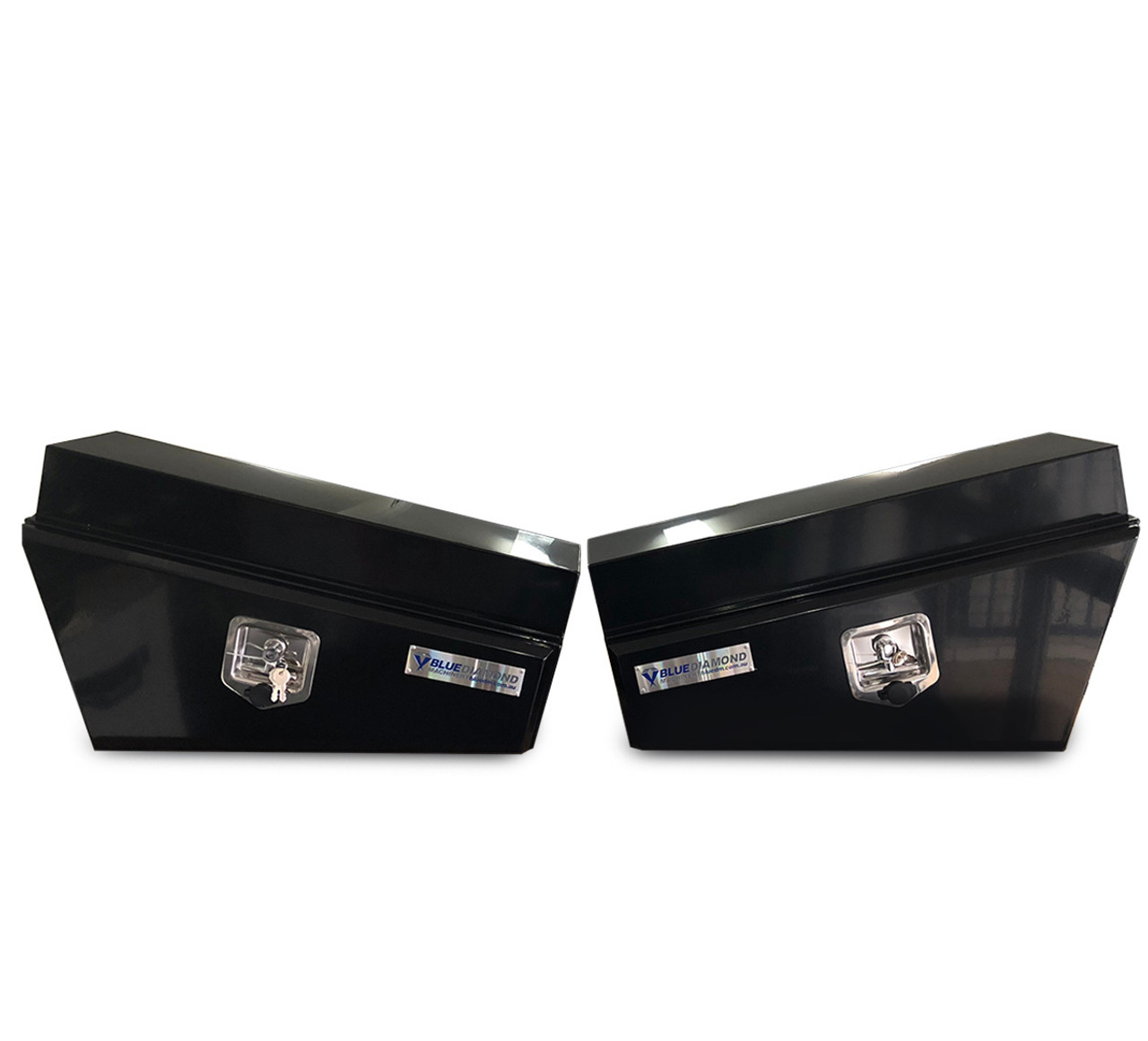 Underbody Steel Black Tapered Tool Box Combo - RHS & LHS