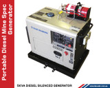 Portable Diesel Generator 6kva designed specifically for mining industry.