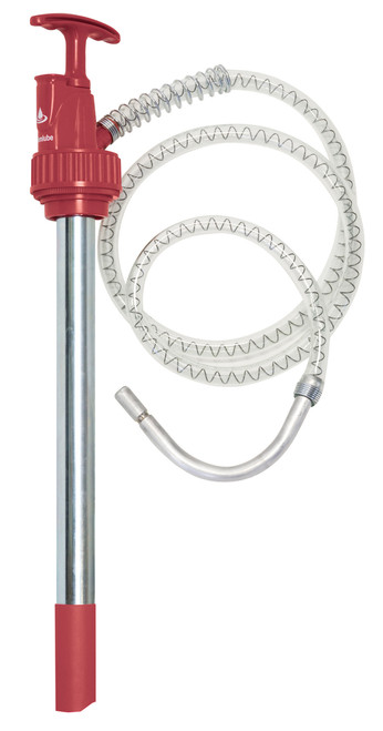 Gear oil drum pump with reiki adaptor and down tube extension.