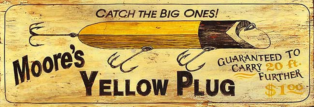 Vintage Signs Moore S Plug Fishing Lure