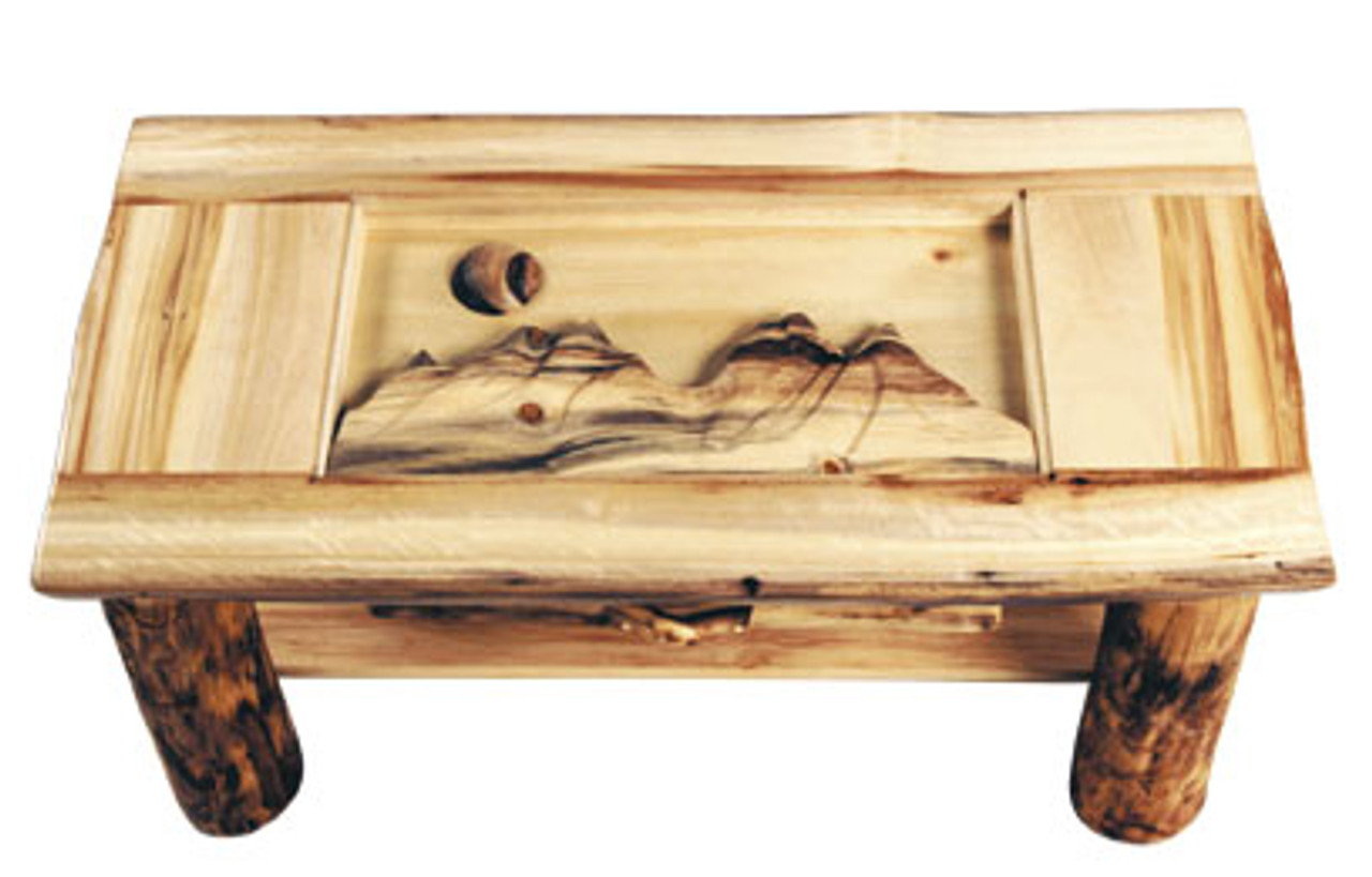 Log Shadow Box Coffee Table Log Coffee Tables