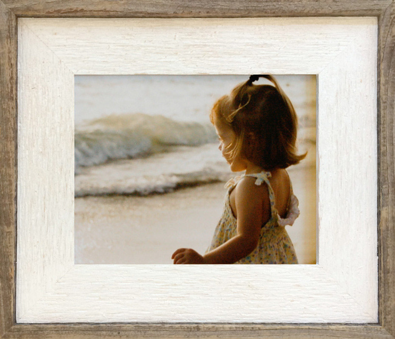 Pixel White Wash Wood Blessed 4x6 Photo Frame - #748H1