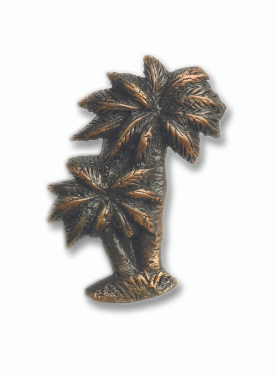 Cabinet Hardware Palm Trees Drawer Pull Knob Two Trees