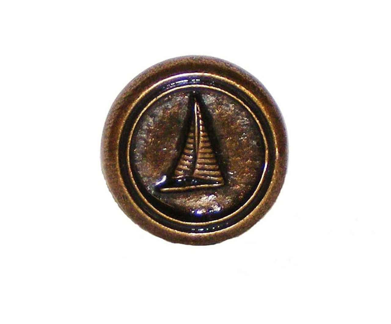 Cabinet Hardware Small Sailboat Round Drawer Pull Knob