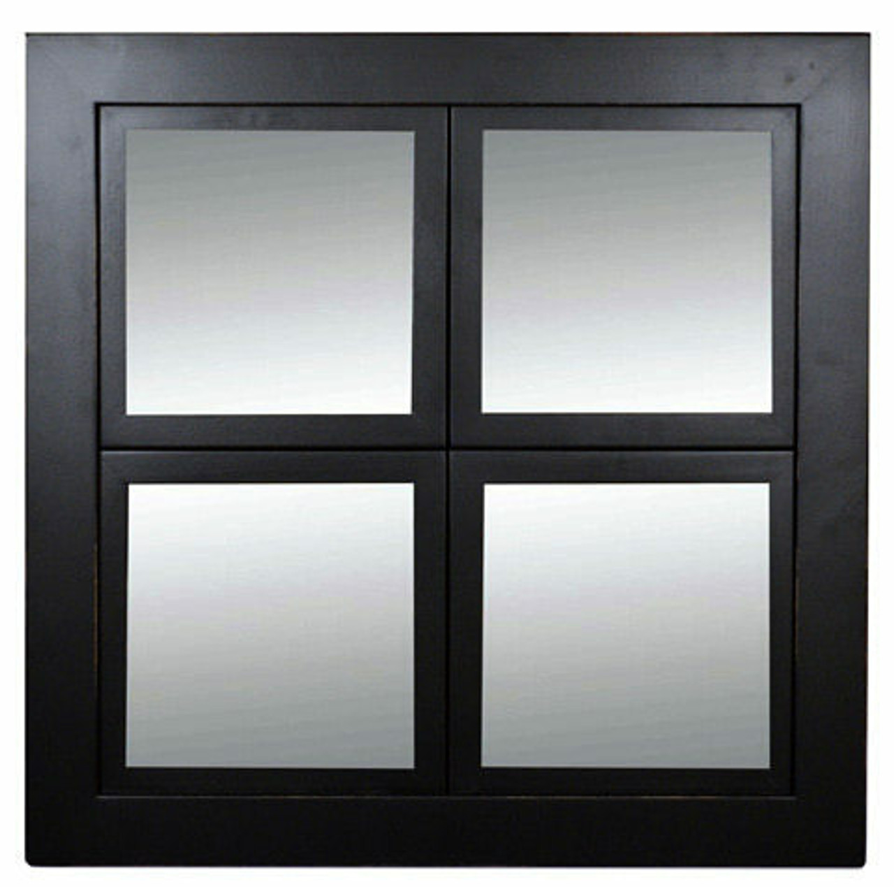 Window Pane Mirrors Black Windowpane Mirror 23x23