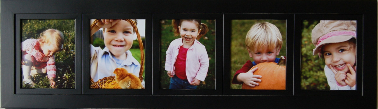 Collage Picture Frames 8x10 Frame With 5 Openings Black Wood