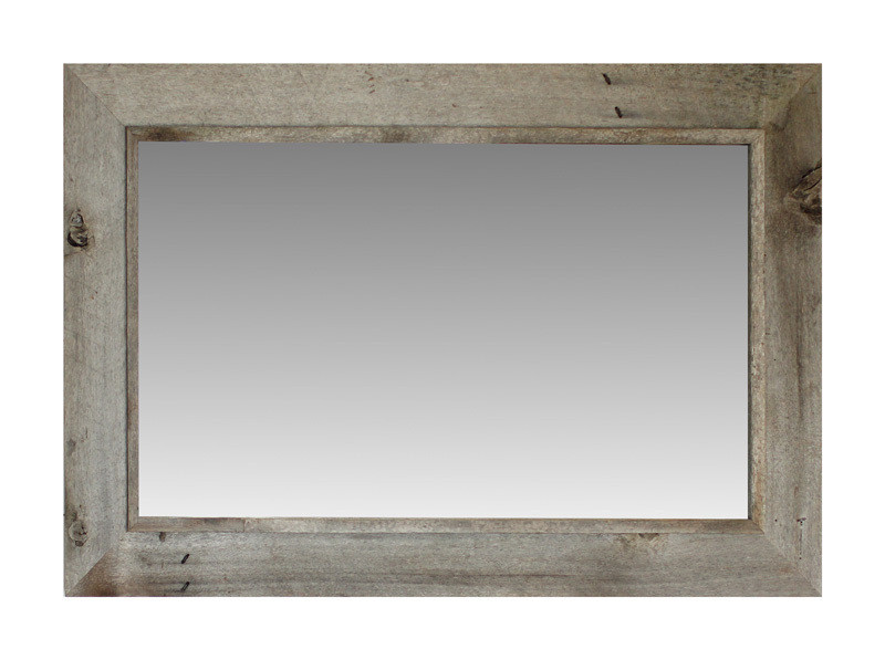 Western Rustic Mirror Barnwood Framed Mirror Custom Sizes Available