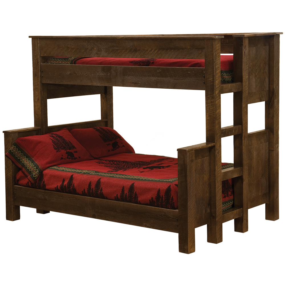 Reclaimed Wood Bunk Bed Handmade in the USA Limited Lifetime Warranty