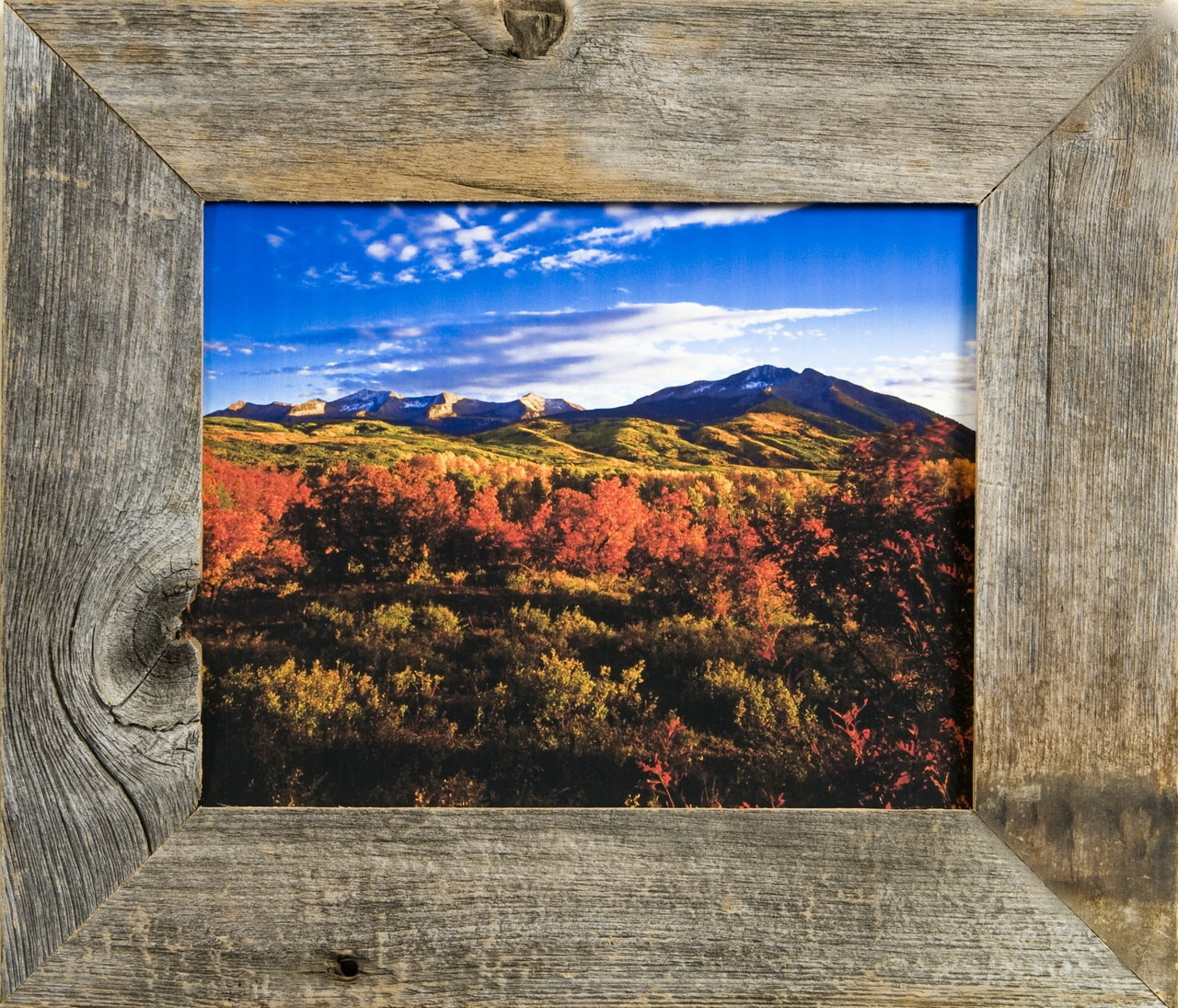 BARNWOODUSA | Farmhouse Style Rustic 10x20 Picture Frame | Signature  Molding | 100% Reclaimed Wood | Rustic | Natural Weathered Gray