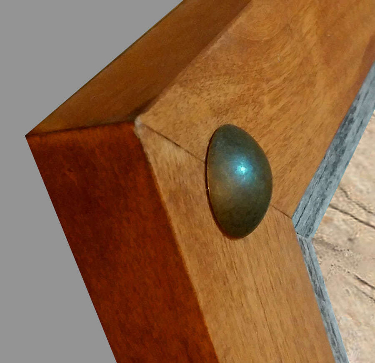 Barnwood Picture Frames 5x7 Wood Frame with Tacks Sagebrush Series