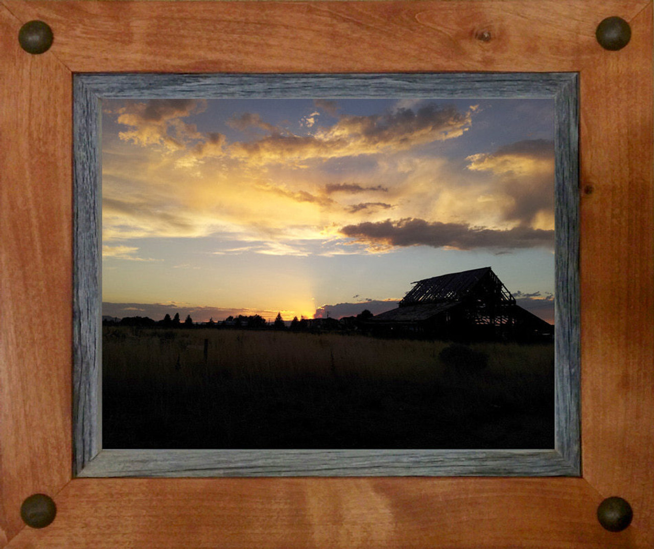 Rustic Picture Frames 4x6 Reclaimed Barnwood Frame