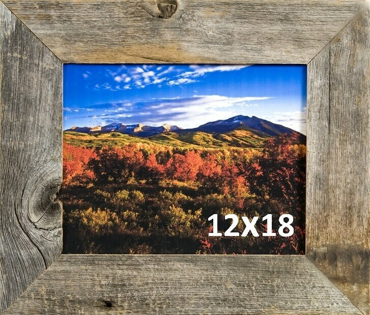 Western Frames | Reclaimed Barnwood 12x18 Frame - Rustic Wood