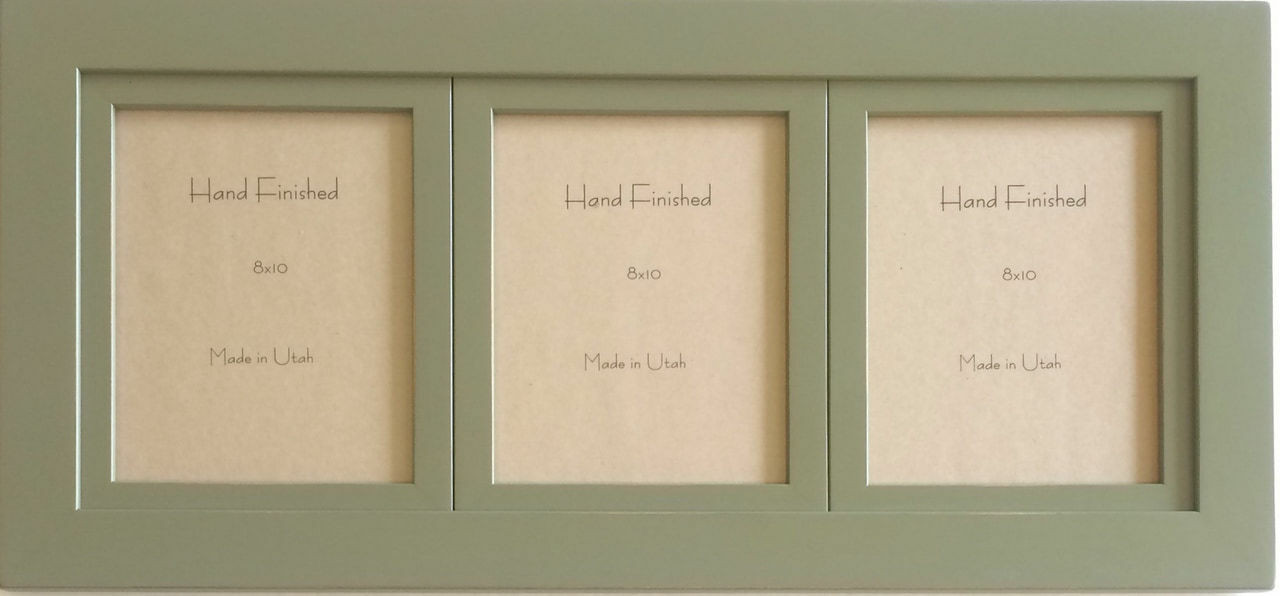 Sage Green Triple Frame 5x7 Openings Collage Frame