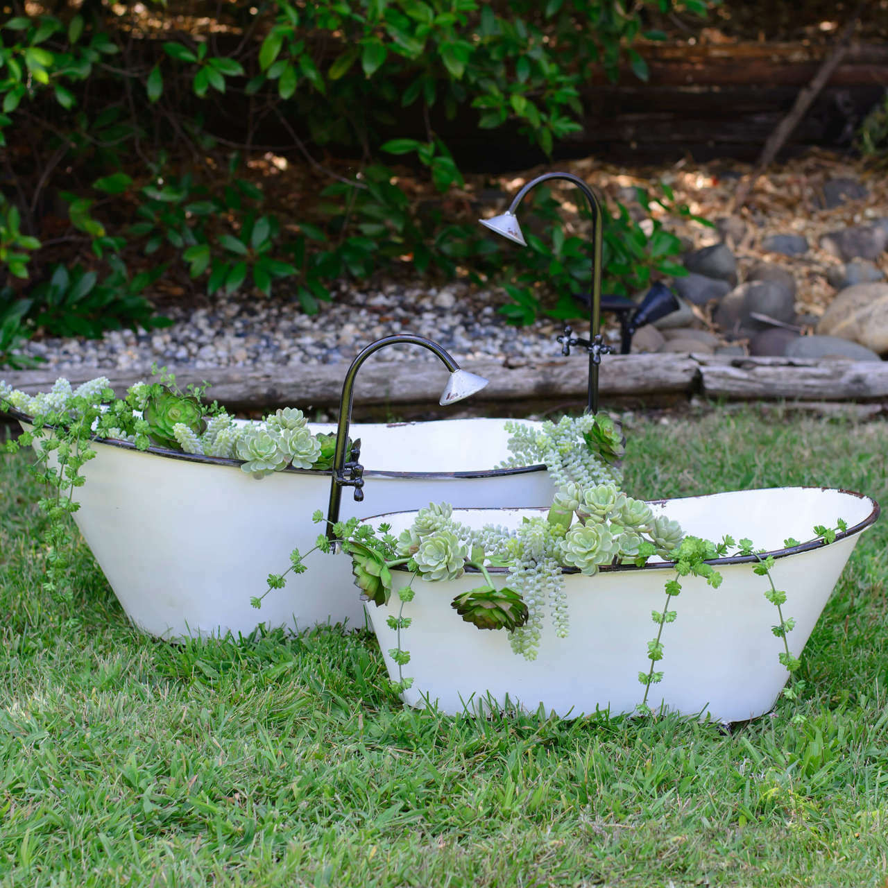 BATHTUB PLANTER SET/2