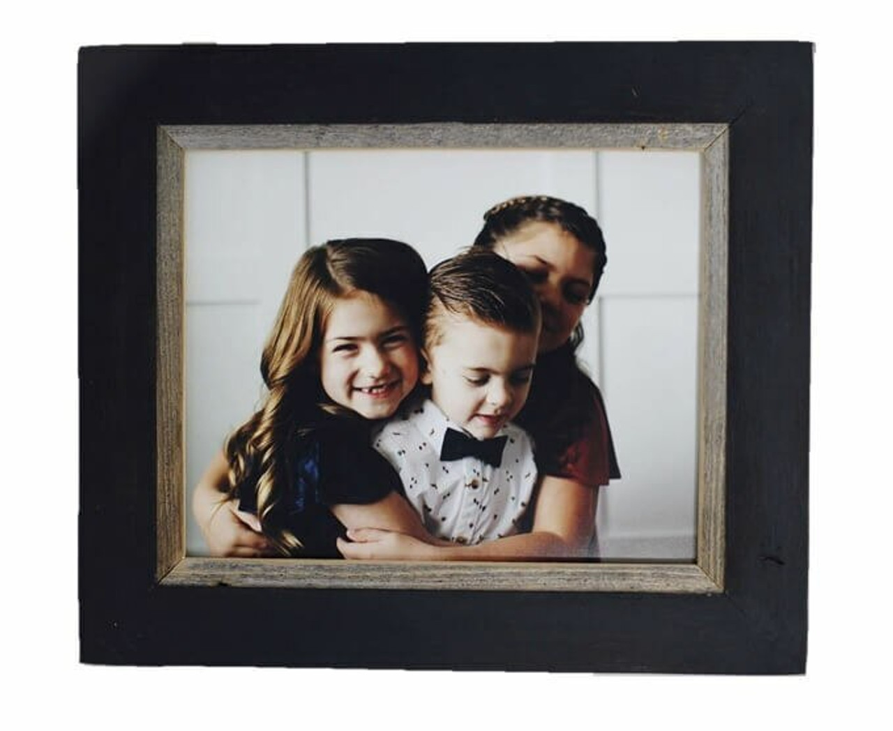 Rustic 8x8 Frame Black Picture Frame Wooden Home Decor Black Wall
