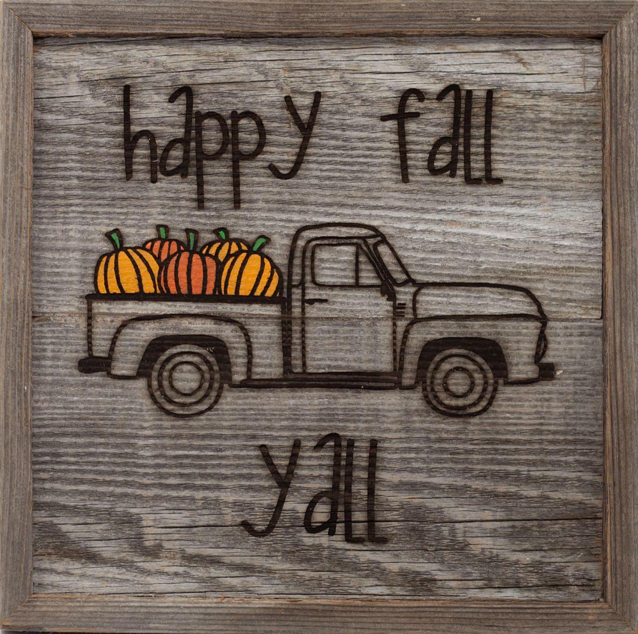 Happy Fall Yall Sign Mybarnwoodframes Com