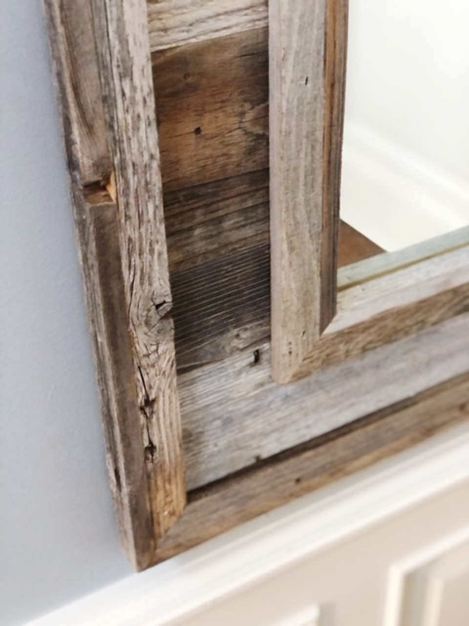 Rustic Mirror - Durango Barnwood Mirror - MyBarnwoodFrames.com