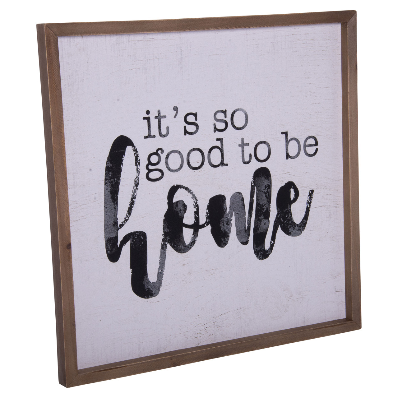 Home" Natural Wood Framed Sign