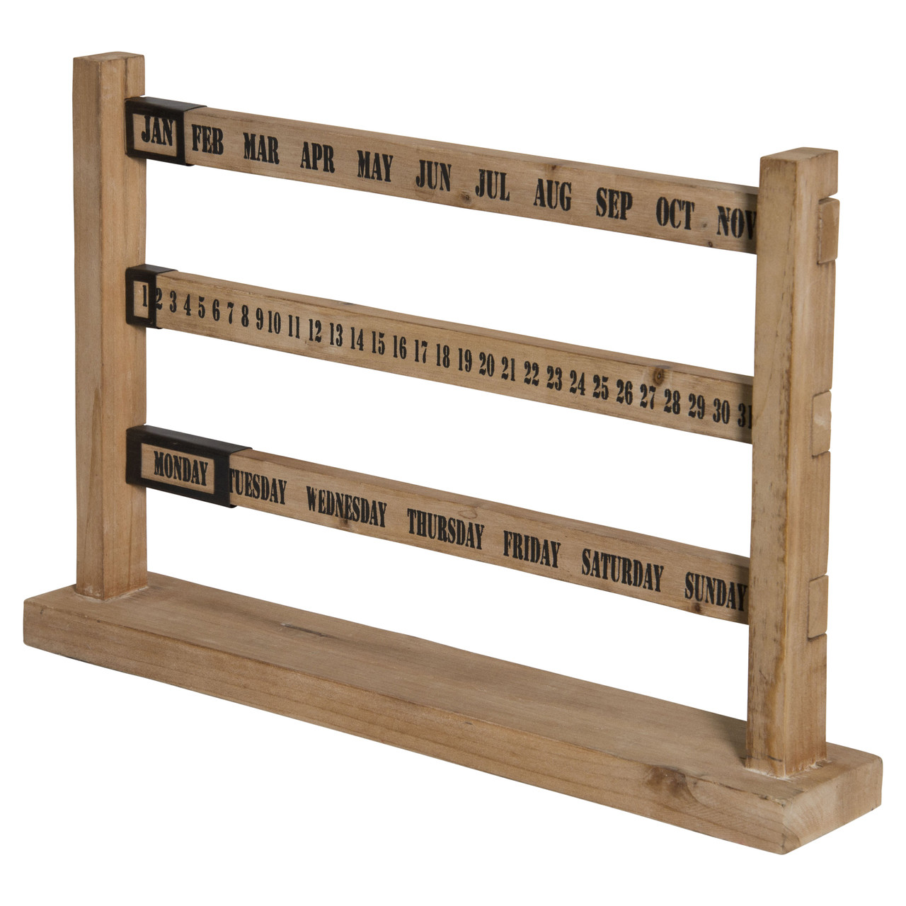 Sliding Perpetual Calendar Wood