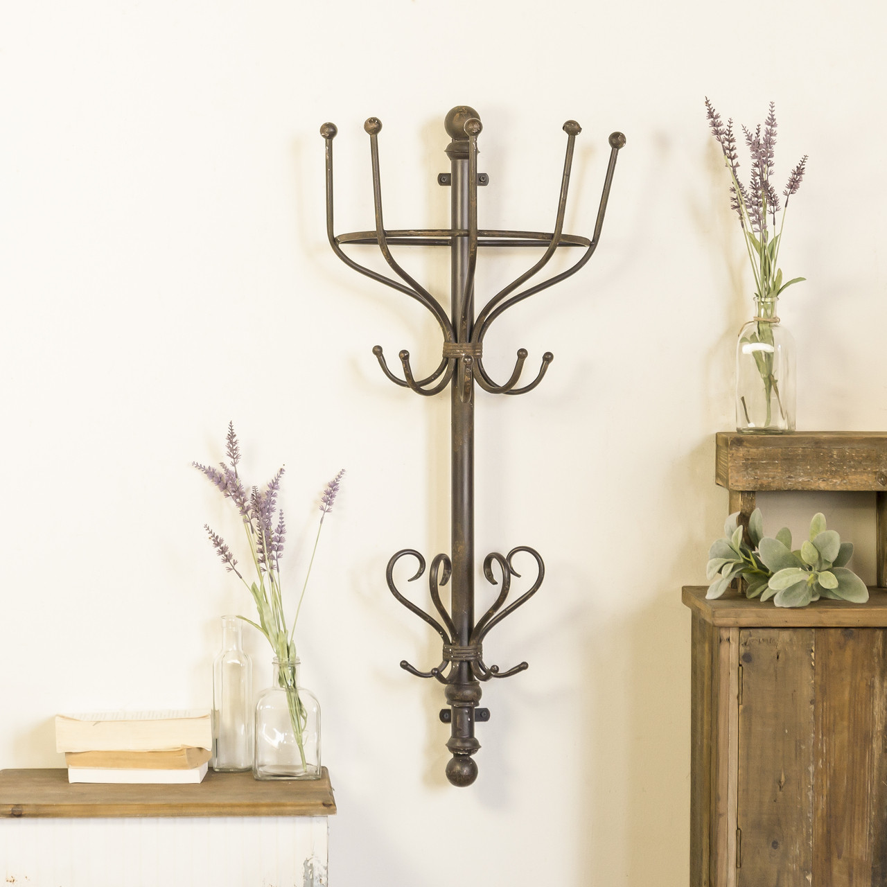 Metal Wall Mount Coat Rack