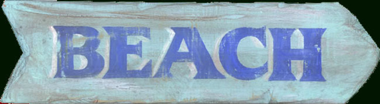 Vintage Beach Signs Rustic Wood Arrow Shaped Directional Sign