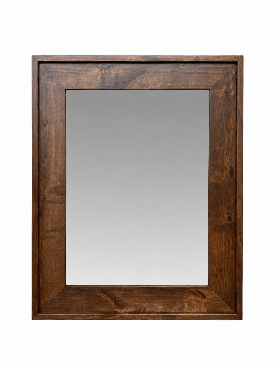 Rustic Mirrors | Cherry Stained Wood Mirror | Custom Sizing Available