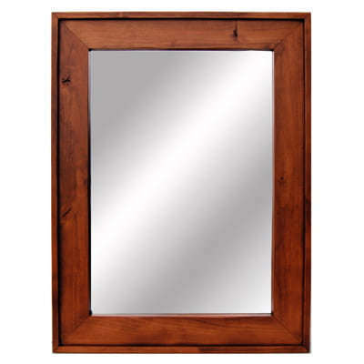 Rustic Mirrors | Cherry Stained Wood Mirror | Custom Sizing Available